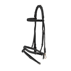 Plaited Training Bridle Working By Dy'on Noir Plaited Training Bridle Working By Dy'on Noir