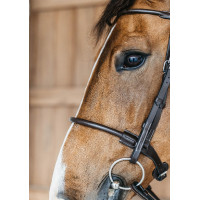 Round Leather Bridle Working By Dy'on Noir Round Leather Bridle Working By Dy'on Noir