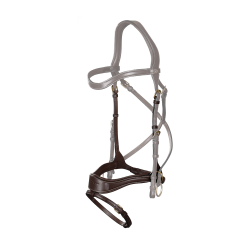 Muserolle D Motion + Cross Pull Strap D Collection by Dy'on Brun Marron