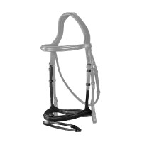 Muserolle Combinée New English Collection by Dy'on Noir Muserolle Combinée New English Collection by Dy'on Noir