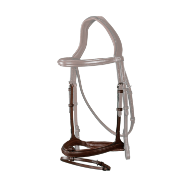 Muserolle Combinée New English Collection by Dy'on Brun Marron