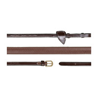 Rênes Caoutchouc 5/8 D Collection by Dy'on Brun Marron