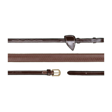 Rênes Caoutchouc 5/8 D Collection by Dy'on Brun Marron Rênes Caoutchouc 5/8 D Collection by Dy'on Brun Marron