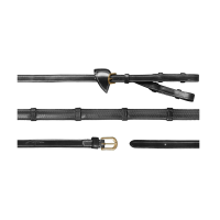 Rênes A Alliances Caoutchouc 1/2 Avec 7 Arretoirs D Collection by Dy'on Noir Rênes A Alliances Caoutchouc 1/2 Avec 7 Arretoirs D Collection by Dy'on Noir