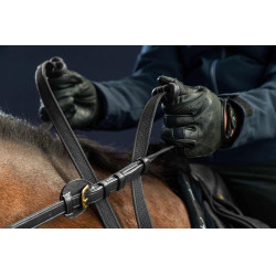 Rênes Ajustables 5/8 D Collection by Dy'on Noir Rênes Ajustables 5/8 D Collection by Dy'on Noir