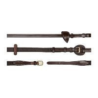 Rênes Ajustables 5/8 D Collection by Dy'on Brun Marron