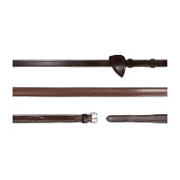 Rênes Caoutchouc 1/2 New English Collection by Dy'on Brun Marron