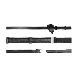 Rênes Hunter 5/8 Avec 7 Arretoirs New English Collection by Dy'on Noir Rênes Hunter 5/8 Avec 7 Arretoirs New English Collection by Dy'on Noir