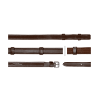 Rênes Hunter Grip Avec 7 Arretoirs 5/8 (Sans Stopper) Dy'on Brun Marron