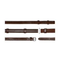 Rênes Hunter Grip Avec 7 Arretoirs 5/8 (Sans Stopper) Dy'on Brun Marron