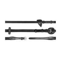 Rênes Ajustables 5/8 New English Collection by Dy'on Noir Rênes Ajustables 5/8 New English Collection by Dy'on Noir