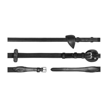 Rênes Ajustables 5/8 New English Collection by Dy'on Noir