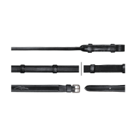 Rênes Hunter 5/8 Avec 7 Arretoirs (Sans Stopper) Dy'on Noir