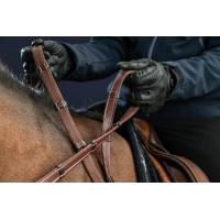 Rênes Hunter 5/8 Avec 7 Arretoirs (Sans Stopper) US Collection by Dy'on Brun