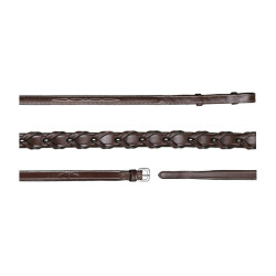 Rênes Tressées 5/8 US Collection by Dy'on Brun Marron