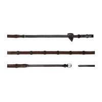 Rênes Howlett Caoutchouc 1/2 Avec 7 Arretoirs Working By Dy'on Brun Marron