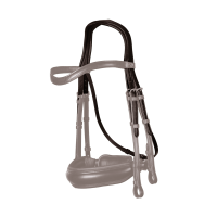 Tétière Bride Type Dressage New English Collection by Dy'on Brun Marron Tétière Bride Type Dressage New English Collection by Dy'on Brun Marron