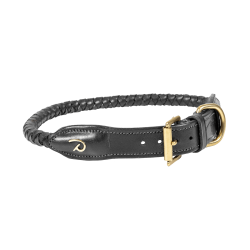 Collier pour chien tréssé Dy'on Noir