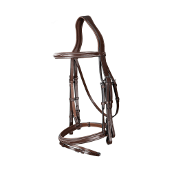 Bride Muserolle Combinée US Collection by Dy'on Brun Marron Bride Muserolle Combinée US Collection by Dy'on Brun Marron