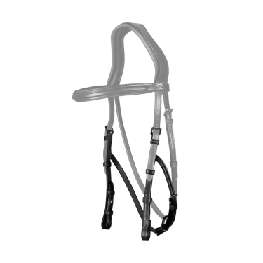 Montants Pour Hackamore New English Collection by Dy'on Noir Montants Pour Hackamore New English Collection by Dy'on Noir