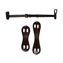 Sous Barbe 1/2 Avec 2 Attaches Amovibles D Collection by Dy'on Brun Marron Sous Barbe 1/2 Avec 2 Attaches Amovibles D Collection by Dy'on Brun Marron