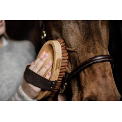 Brosse douce à poils doux Grooming Deluxe by Kentucky Brun Marron