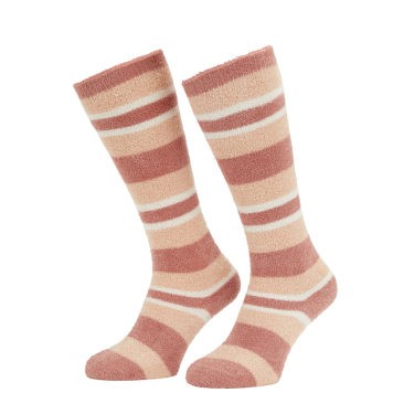 Chaussettes LeMieux Sabrina Stripe Fluffies Abricot Orange
