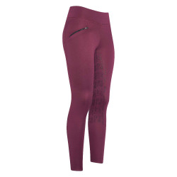Legging d'équitation Easy Rider Dietse Winter FullGrip Kids Dark berry