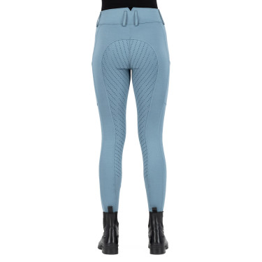 Legging d'équitation Easy Rider Rihanna FullGrip Plomb Bleu