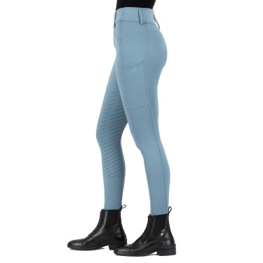 Legging d'équitation Easy Rider Rihanna FullGrip Plomb Bleu