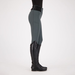 Legging d'équitation Euro-Star Athletic leanline FullGrip Castor sombre Gris