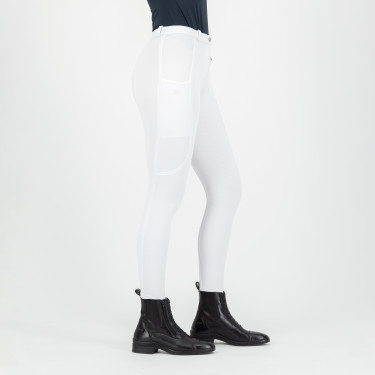 Pantalon d'équitation Easy Rider Joy FullGrip Blanc Pantalon d'équitation Easy Rider Joy FullGrip Blanc
