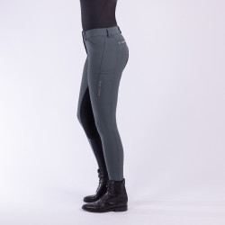 Pantalon d'équitation Euro-Star Arista Fashion Diamond Full Castor sombre Gris