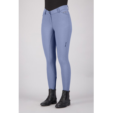 Pantalon d'équitation Euro-Star Arista Fashion Diamond FullGrip Pierre à silex Bleu