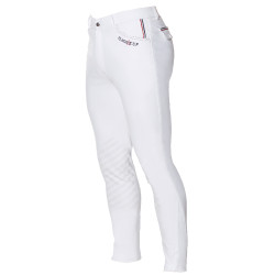 Pantalon Flags & Cup Saint Malo homme Blanc / gris Pantalon Flags & Cup Saint Malo homme Blanc / gris