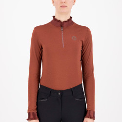 Top Imperial Riding Anna manches longues Rose foncé