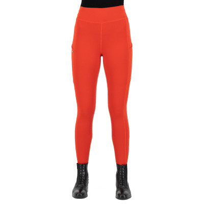 Legging d'équitation Easy Rider Aya FullGrip Rouge allure