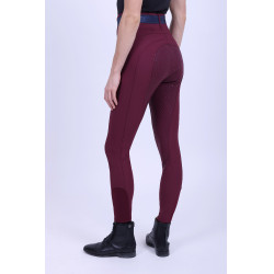 Legging d'équitation HV Polo Clarissa FullGrip Baie noire Bordeaux