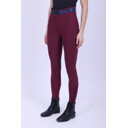 Legging d'équitation HV Polo Clarissa FullGrip Baie noire Bordeaux