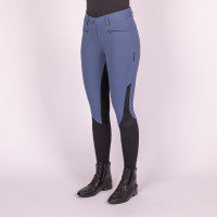 Pantalon d'équitation Euro-Star Airflow Full Bleu marine