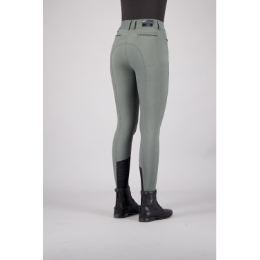 Pantalon d'équitation Euro-star Arielle Cool FullGrip Gris roulette