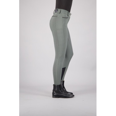 Pantalon d'équitation Euro-star Arielle Cool FullGrip Gris roulette