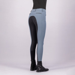 Pantalon d'équitation Euro-star Arista diamond FullGrip Plomb noir Bleu