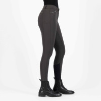 Pantalon d'équitation Euro-star Arista diamond FullGrip Plomb noir Bleu