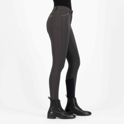Pantalon d'équitation Euro-star Arista diamond FullGrip Moka Marron