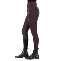 Pantalon d'équitation Euro-star Aurelia Diamond FullGrip Rose noire Bordeaux Pantalon d'équitation Euro-star Aurelia Diamond FullGrip Rose noire Bordeaux