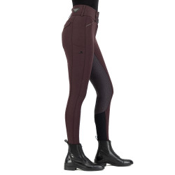 Pantalon d'équitation Euro-star Aurelia Diamond FullGrip Rose noire Bordeaux Pantalon d'équitation Euro-star Aurelia Diamond FullGrip Rose noire Bordeaux