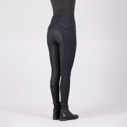 Pantalon d'équitation Euro-star Aurelia Full Grip Noir