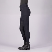 Pantalon d'équitation Euro-star Aurelia Full Grip Noir