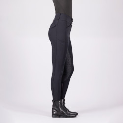 Pantalon d'équitation Euro-star Aurelia Full Grip Noir